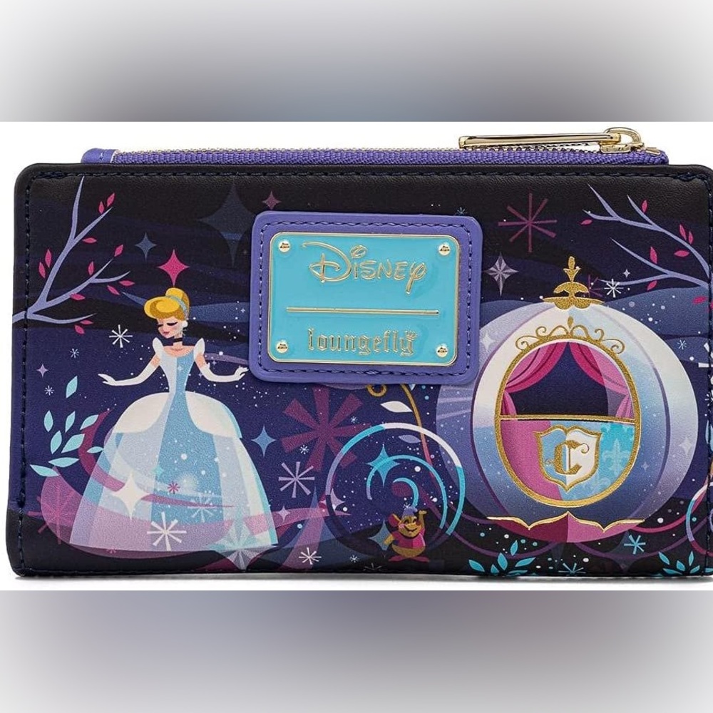 NWT Loungefly Disney Cinderella Castle Series Flap Wallet